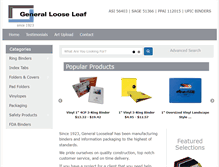 Tablet Screenshot of looseleaf.com